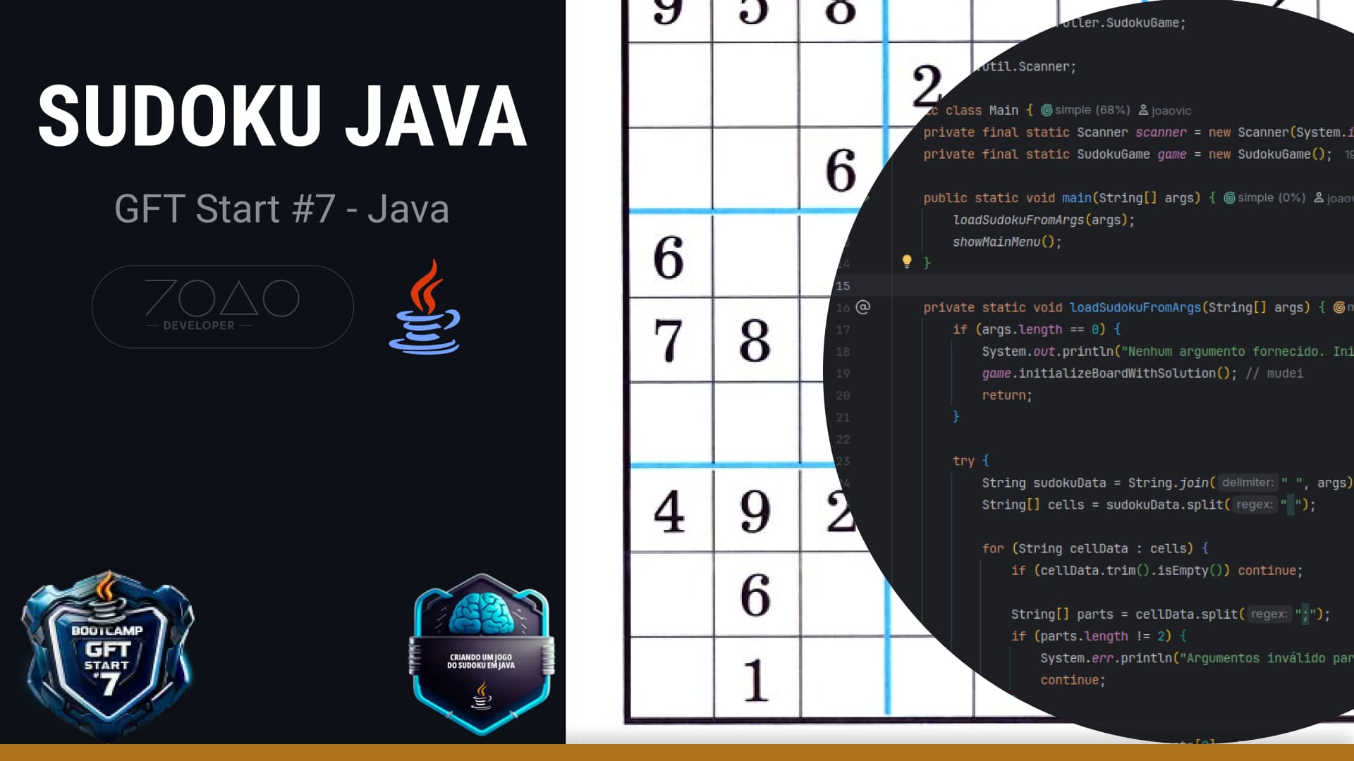Imagem do projeto Sudoku Java